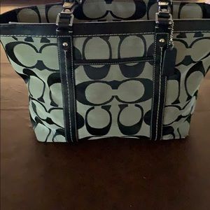 Coach Black and grey shoulder bag/ tote bag